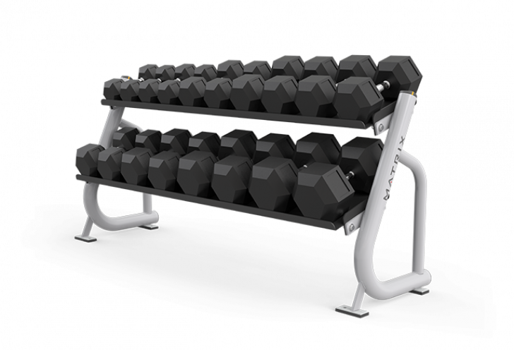 Picture of Magnum Series 2-tier Flat-tray Dumbbell Rack  MG-A697