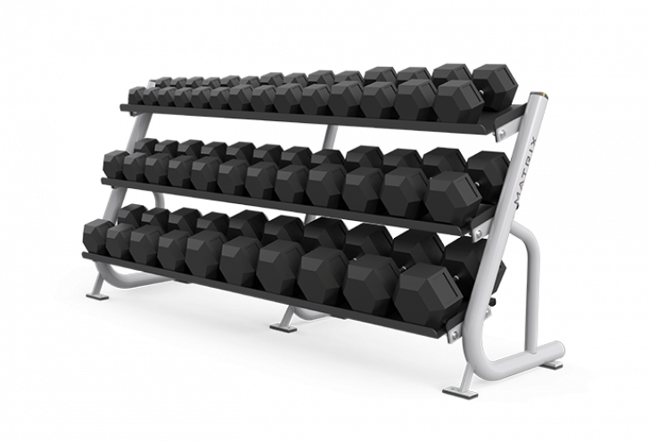 Picture of Magnum Series 3-tier Flat-tray Dumbbell Rack MG-A688 